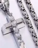 316L roestvrij staal mode Jewlery Byzantine Box Link Chain ketting Hangers voor mannen Women Hip Hop Accessories K35908321024