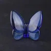 Kristal papillon kelebek kanatları çırpınan cam şanslı kelebek süsleri ev dekorasyon el sanatları aksesuarları doğum günü hediyesi 240429