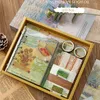 150pcs A6 Agenda du carnet vintage 2024 Book Washi Tape Stickers Setphabettery Set Kids School fournit des outils de cadeaux Van Gogh