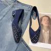 Buty swobodne Solid płytkie warkocz pośrednik na pięcie na 2024 letnia moda mody kwadratowe stopa zamszowe duże mokasyna dla kobiet