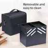 Cosmetic Organizer New Large Capacity Makeup Bag Multi layered Ergonomic Hair Embroidery Tool Set Storage Box Toilet Q240429