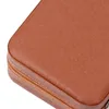 1 Pc Portable Travel Mini Jewelry Box Leather Jewelry Ring Necklace Organizer Case Storage Gift Box Girls Women 240430