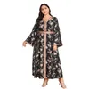 Roupas étnicas elegantes abaya for women 2024 Festa de moda floral Plus Size Maxi Dress Marocain Kaftan Dubai Turquia abayas Robe muçulmano