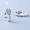 Kolczyki Srebrne luksusowe kolczyki węża kolczyka pierścienia do uszu dla kobiet biżuteria kobiet 230831