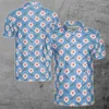 Polos de polos masculino Faído engraçado 3D Impressão de manga curta camisas pólo para homens roupas casuais uniformes jersey work button camisa masculino de rua de rua