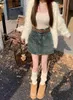 Пояс S-xl серия джинсовая юбка Womens 2023 Осенний корейский стиль с высокой талией ретро мини-джинсовая юбка женская+ремень (L60086) xw