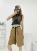 Damesshorts Designer Brand 2024 Zomer Nieuwe Pra Casual Fashion Simple Sweet Cool Classic Triangle Belt Pants JMJ5