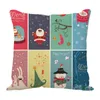 Campa de travesseiro com zíper escondido impressão lateral de Natal pela fronha com tema para dormitório