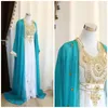 Ropa étnica Turquesa 8 Kaftans blancos Farasha Abaya El vestido de Dubai Marruecos es muy elegante y de moda con una larga floral