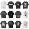 T-shirts för män Saint Michael 2024 slitna västkusten tvättade high street trendiga vintage kort ärm t-shirt