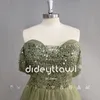 Vestidos de fiesta dideyttawl real posple lentejuelas de cuentas brillantes tulle sweetheart gown a la línea de la línea de la noche sin espalda 2024