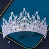 Tiaras Baroque Purple Crystal Tiara Crown For Women Wedding Party Fashion Queen Bridal Bride Crown Couronne Accessoires