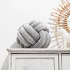 Kussenknoop Knoop Ball Round kussens Home Decor Decoratief esthetisch handgemaakte kaki crème roze wit zwart