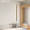 Lámpara de pared boollysun led luces de tira larga moderna iluminación de enchufe usb para dormitorio decoración de sala de estar decoración montada