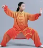 Etnische kleding 2024 Chinees Tai Chi uniform traditionele wushu kungfu pak gradiënt kleur vechtsporten vleugel chun training ochtendoefening