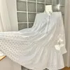 Vestidos de festa 2024 encobrimento de renda vestido branco encobrimento praia feminino fêmea túnica de roupas de banho feminino