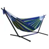 Buiten grote hangmat draagbare binnenshuis Dubbele hangmat camping slaapstreep canvas hangende bed stoel tuin swing 240417