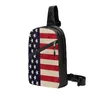 Rucksack Schlingenbeutel patriotischer Hintergrund Brustpaket Crossbody zum Fahrradweg Wandern