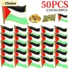 550st Palestine Flag Badge Rostfritt stål Palestinflag Pin Lapel Badge For Bag Hat krage Tillbehör 240416