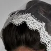 Veaux de mariée Veille de mariage Pas de peigne pour les enfants accessoires de cheveux filles en tulle transparent avec des accessoires en dentelle PO