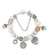 Perle placcate in argento Tree of Life Pendants Charms Braccialetti per braccialetti Bracciale Bracciale Gioielli fai -da -te per donne regalo N9850983988727166