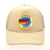 Stickerei Nation Trucker Hut Surf Mann Frau Baseball Cap Beach Pool Party Hut Frauen Lüftung Beach Mesh Caps 240430