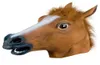 パーティーマスク馬マスクハロウィーンホースヘッドマスクラテックス不気味な動物コスチュームシアター