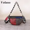 Shoulder Bags Volasss Female Retro Genuine Leather Bag For Women Luxury Waist 2024 Crossbody Bolsa Feminina Sac A Main