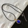 Hanger kettingen blauwe erts lapis lazuli natuursteen hangers eiernoedel ketting rijkdom gelukkig voor vrouwen mannen mode sieraden