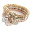 Bracelets de charme bracelets de charme 3 Couleur / ensemble arbre de vie Femmes Crystal Crown Symbole Elephant Key Lock Brow Bracelet Bracelet pour moi dhx2h