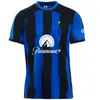 24 25 Bastoni Dimarco Soccer Jersey Jersey Barella Maglia Inters dzeko Milans Lautaro Vidal Pavard 2024 Thuram Football Shirt Calhanoglu Men Kits Sets Frattesi Inters