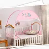 Large Space Child Mosquito Net Free Install Full Bottom Anti-fall Crib Small Tent 4 Seasons Cartoon Style Yurt Baby Mosquito Net 240422