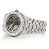 Trending Iced Out Lab Grown Grown Watch Diamond Orologio incolore per uomini Prezzo all'ingrosso di migliore qualità