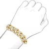 Nouveaux bijoux hip hop conçus tout bracelet à chaîne cubaine de taille mm solide en or glacé