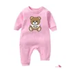 Rompers lente en herfstbaby lange mouwen Romper pasgeboren meisje boy kleren katoen jumpsuit kinderen pyjama drop levering kids materni dhffs