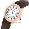 Calles unisexes montres de travail automatiques Carter New London 18K Rose Gold Quartz Watch Womens W6701007