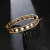 Designer Original 1to1 Vancllf Luxury Jewelry XIXI High Quality 18K Gold plaqué Copper Wholesale Women Zircon Four Leaf Clover Fashion Bangle