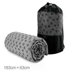 183*63cm Portable Anti-slip Sweat-absorbent Yoga Mat Towel Cloth Mat Ultra-thin Yoga Blanket Towel Blanket Workout with Bag 240415