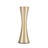 Vases 652F Nordic Metal Vase Gold Fin Flower Arrangement Floring Continier