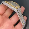 Orologio marchio personalizzato Moissanite Diamond ghiacciato con il prezzo all'ingrosso dal business dei fornitori cinesi Seiko Fashion Jewelry Men 6mm