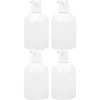 Garrafas de armazenamento 4 PCs Shampoo Bombe Bombe Body Wash Soop Dispenser Condicionador Recarregável