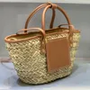 TOP Women designer bag Straw weaving Beach Bags Straw handbag shopping bags tote Shoulder bag Classic tote bag luxury handbag Beach holiday bag