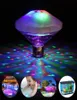 Украшение вечеринки плавающее подводное световое RGB погружение в светодиодную диско -блеск шоу для бассейна Spa Lamp Baby Bath2473949