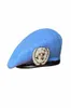 UN BLUE BERET United Nations Peacekeeping Force Cap Hat With UN Badge Size 59cm Military Store Military Store 2011067654269
