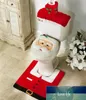 Santa Claus Toilet -stoel Cover Set Kerstdecoraties voor Home Badkamer Product Nieuwjaar Navidad Decoratie6967390