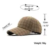 Ball Caps Brown Houndstooth Baseball For Men Summer Summer Style Plaid Women Cap Brand Bone Trucker Casquette Homme