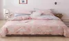 Wit Bunny Rabbit Pink Deksel Set Katoenbeddens Twin Queen King Plat Past Place Bedding T2004143762581