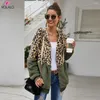 Women's Hoodies Autumn Winter Sweatshirts Women Hooded Leopard Casual Zipper Long Sleeve Hoodie Fashion Top Warm Coat Polerones Mujer