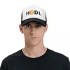 Bollmössor Anpassad Hodl Baseball Cap Sun Protection Women Men's Justerable BTC Cryptocurrency Trucker Hat Autumn Snapback