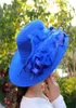 Mode kvinnor mesh kentucky derby kyrka hatt med blommig sommarbredd brim cap bröllop fest hattar strand solskydd kepsar a1 d1905902303